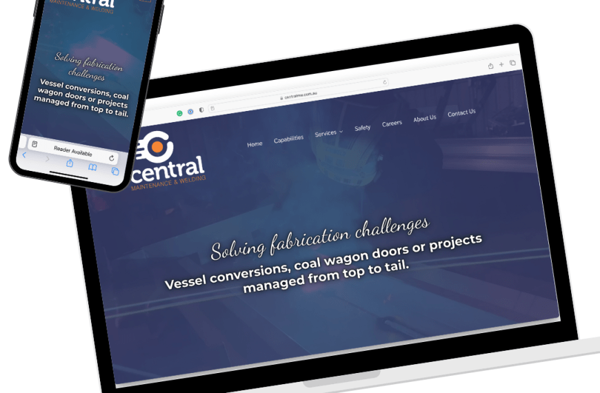 New logo and website for Central Maintenance & Welding